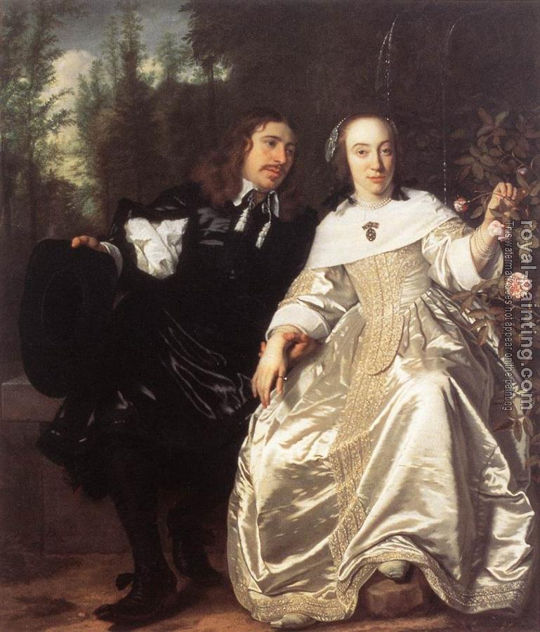 Bartholomeus Van Der Helst : Abraham del Court and Maria de Keersegieter